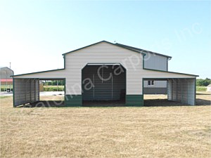 Boxed Eave Roof Style Carolina Barn Main Building Fully Enclosed